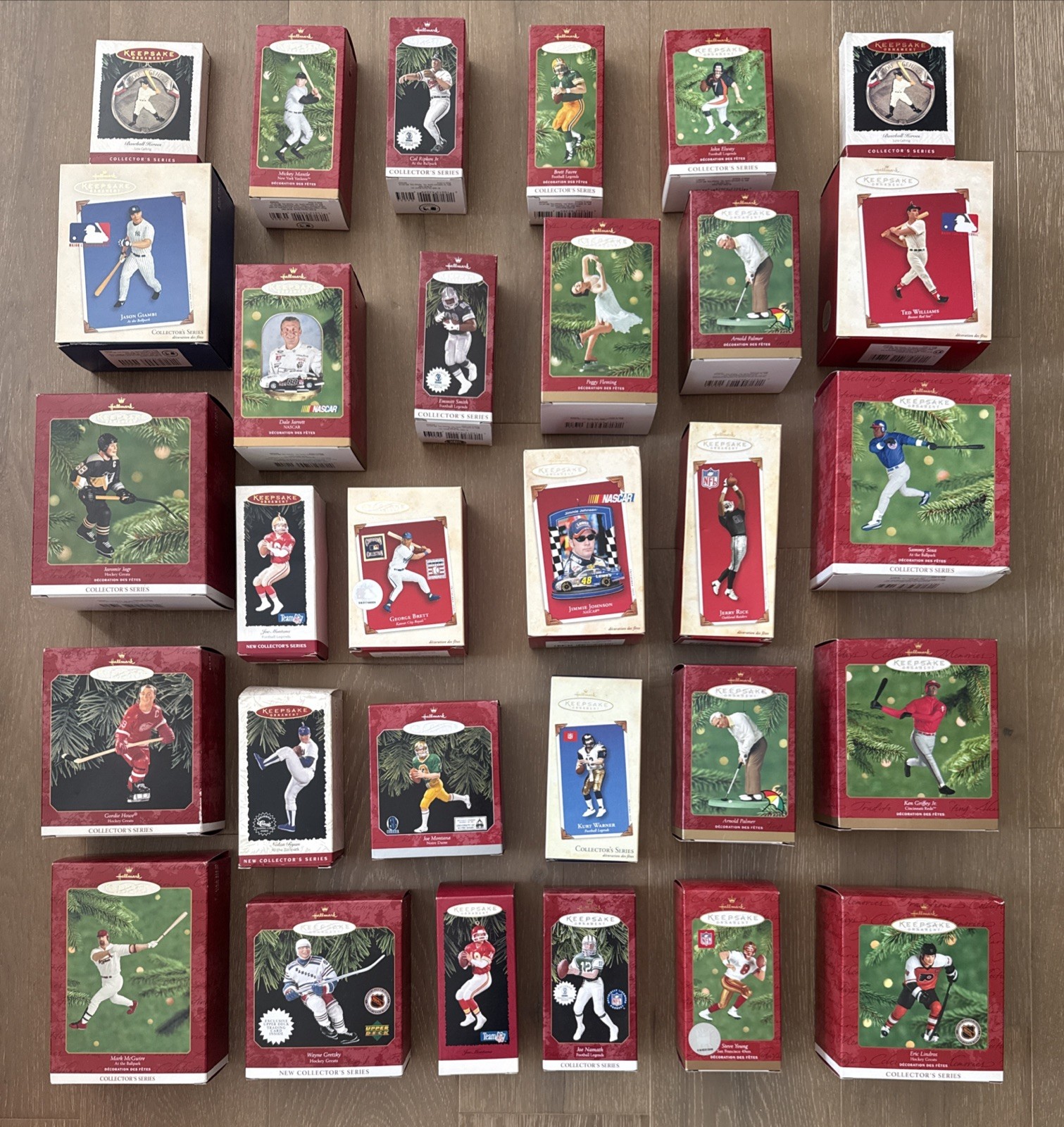 Hallmark Keepsake NFL MLB NHL Football Christmas Ornaments Sports Lot of 30 Hallmark Keepsake NFL MLB NHL Football Christmas Ornaments Sports Lot of 30