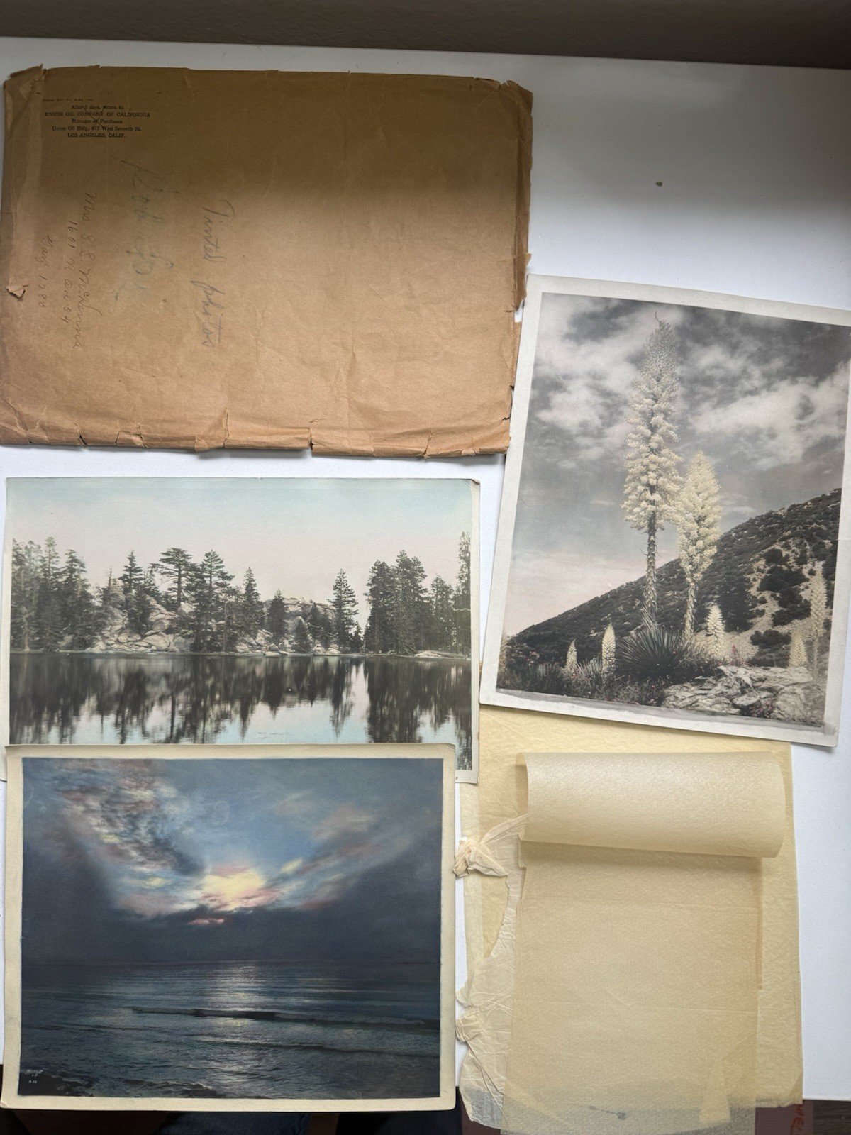 1920s Hand Tinted California Photos Lot Union Oil Co LA Ephemera 1926-1930
