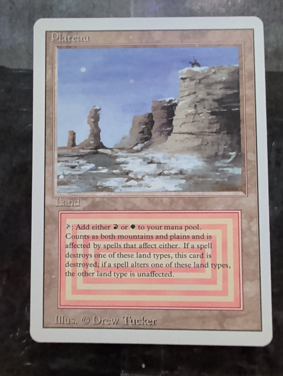 MTG Plateau Revised Edition 1994 Vintage NM Reserved List Dual Land