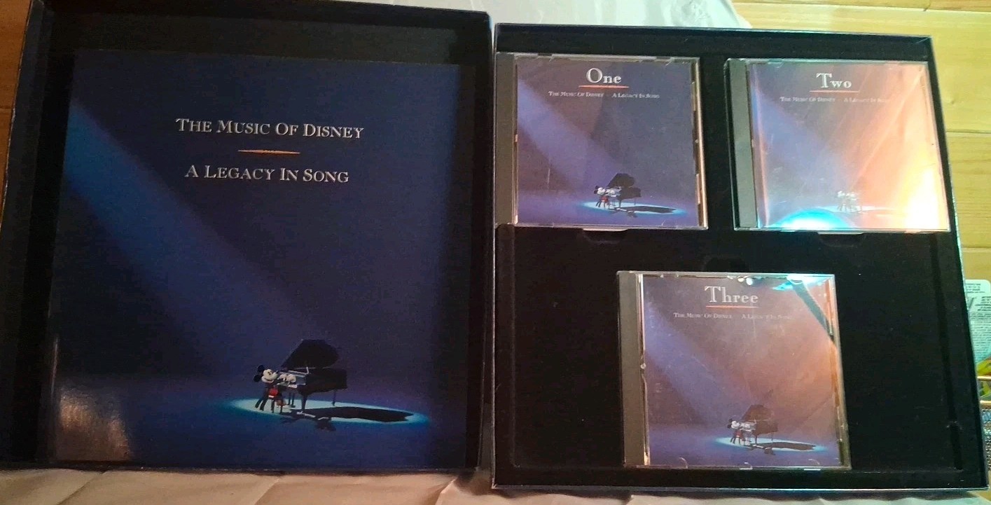 1992 The Music of Disney A Legacy in Song  3 CD Set +  Book 