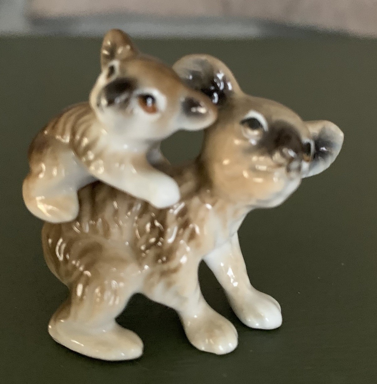 Vintage Bone China Koala Bear Mama With Baby