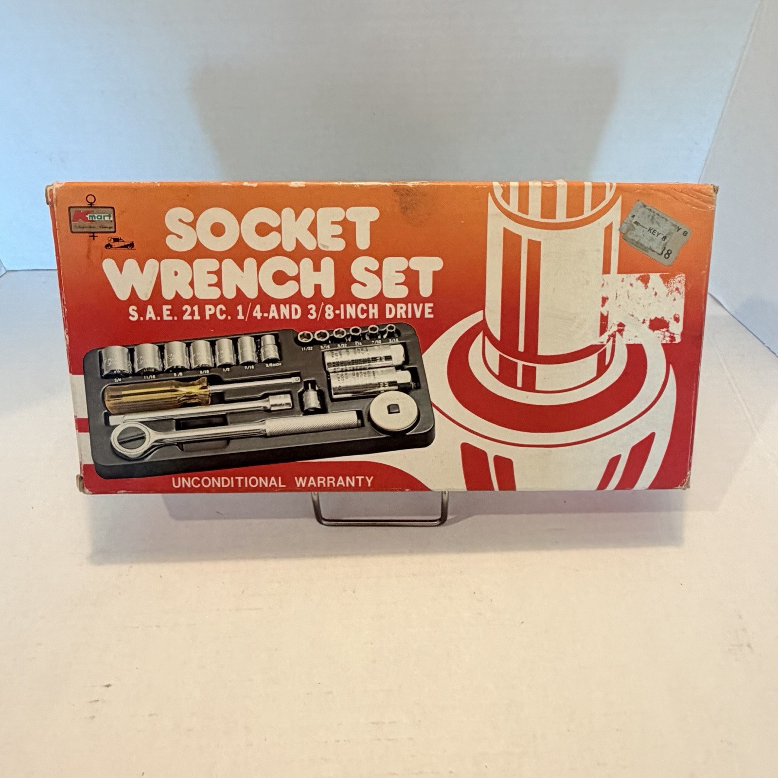Vintage KMart 21 Piece Auto S.A.E. 1/4” & 3/8 Socket Set Blue Vintage KMart 21 Piece Auto S.A.E. 1/4” & 3/8 Socket Set Blue