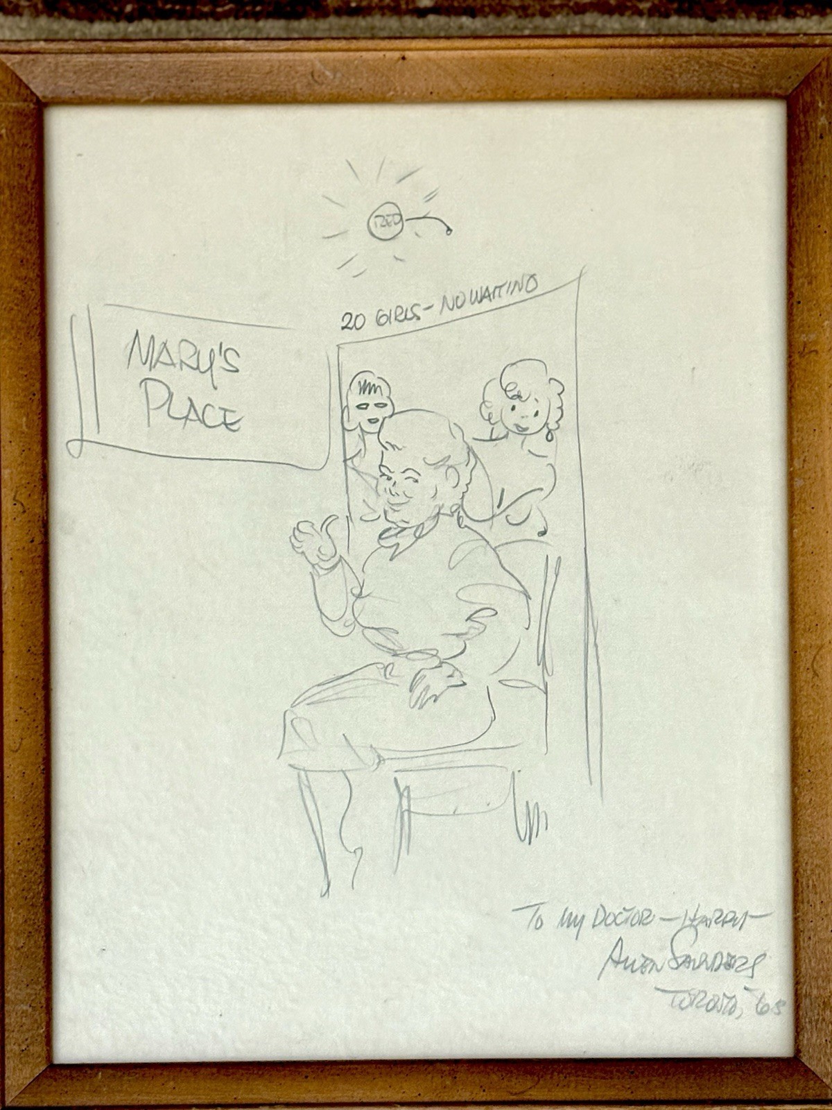 Allen Saunders Mary Worth Original Pencil Sketch Comic Strip Unique Toronto 1963 Allen Saunders Mary Worth Original Pencil Sketch Comic Strip Unique Toronto 1963