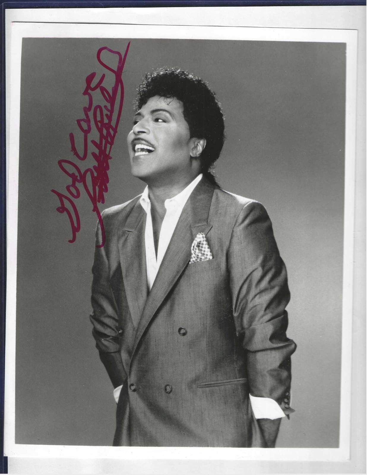 Little Richard Autographed 8x10 Photo Singer Songwriter Pianist JSA Letter