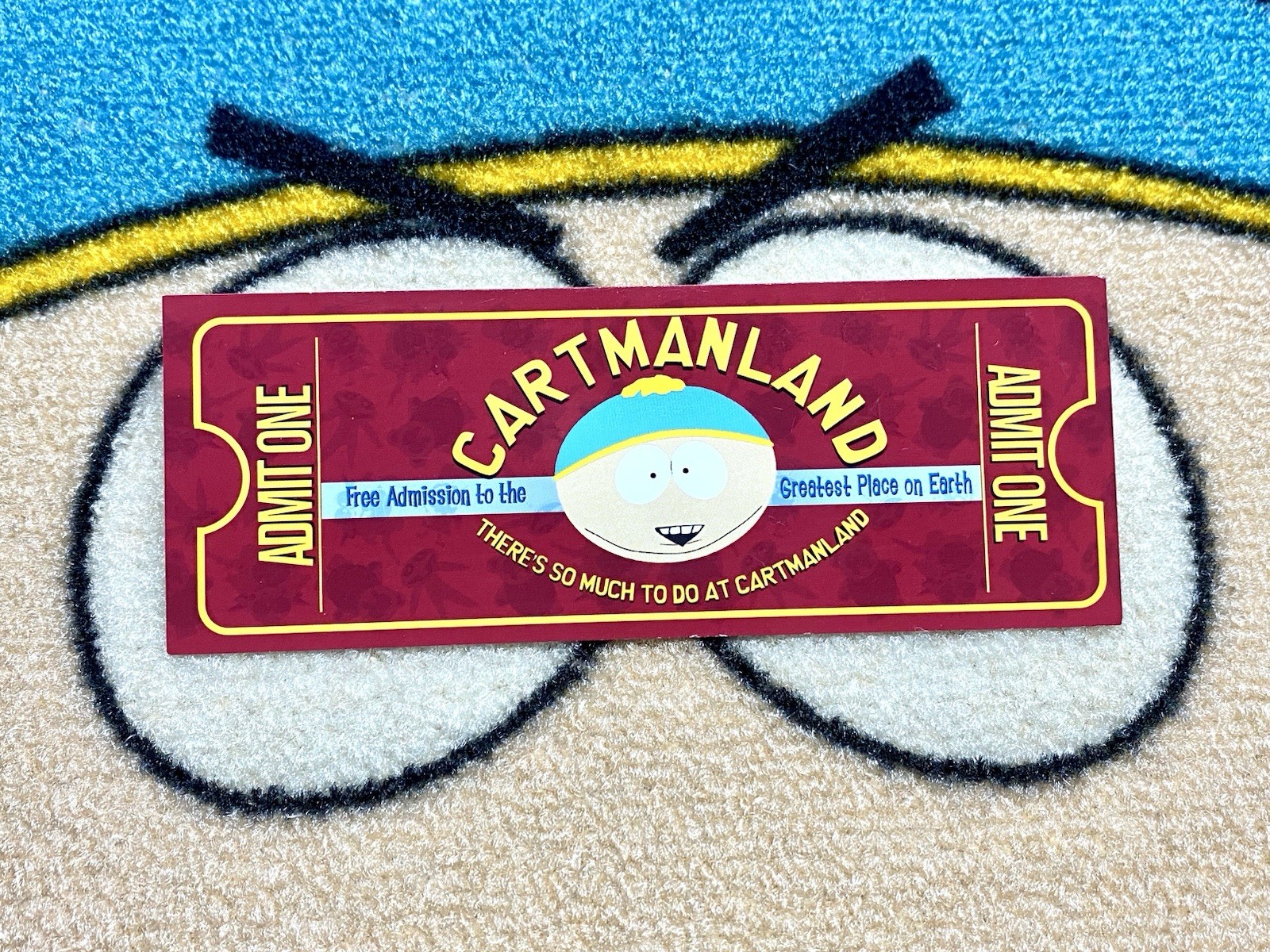 South Park CARTMANLAND PROMO TICKET 2005 RARE