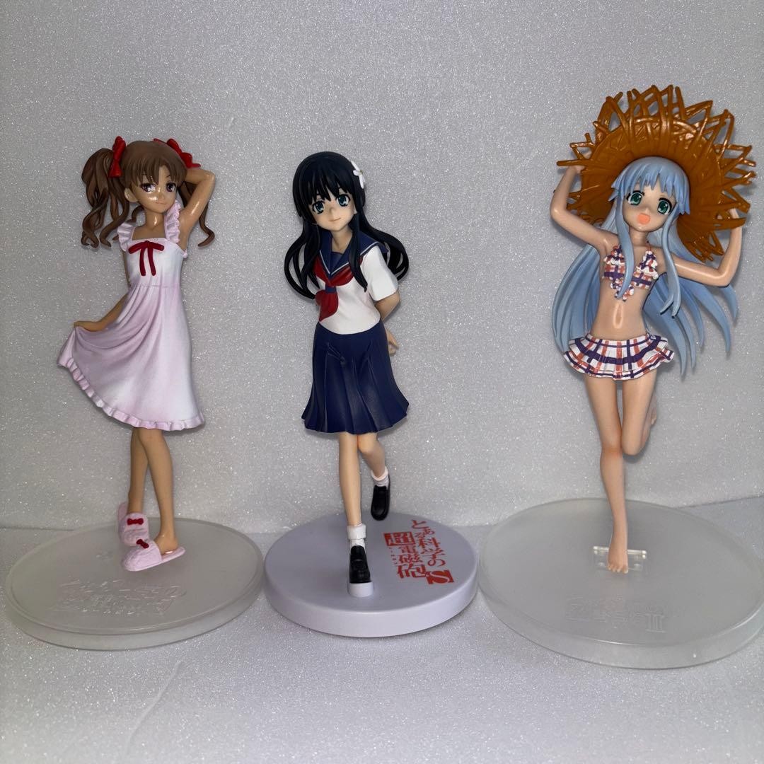 Shirai Kuroko Saten Ruiko Index 3 Figure Set Anime Collectible Fully Functional