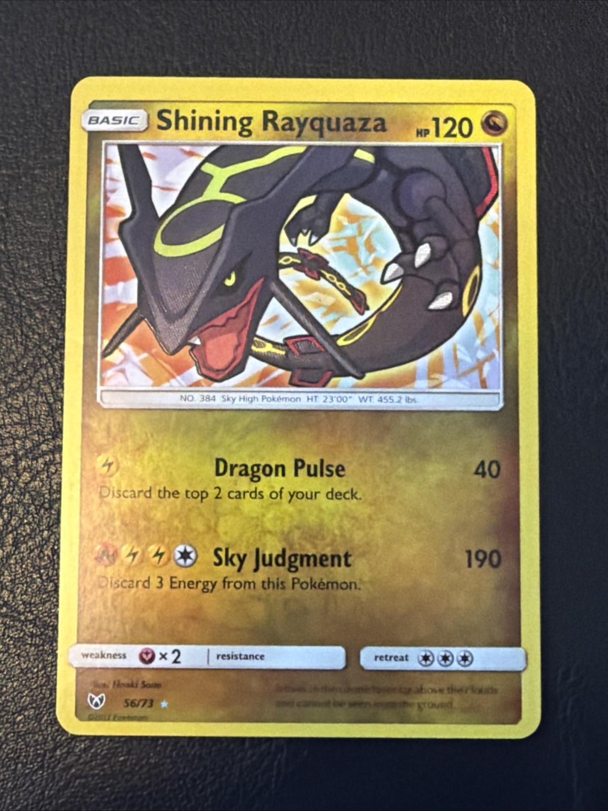 Shining Rayquaza 56/73 Shining Legends Holo