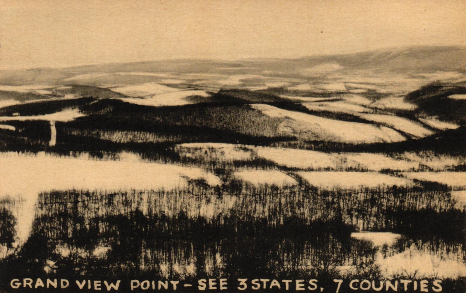 Lincoln Highway Pennsylvania - Grand View Point in Winter Lincoln Highway Pennsylvania - Grand View Point in Winter