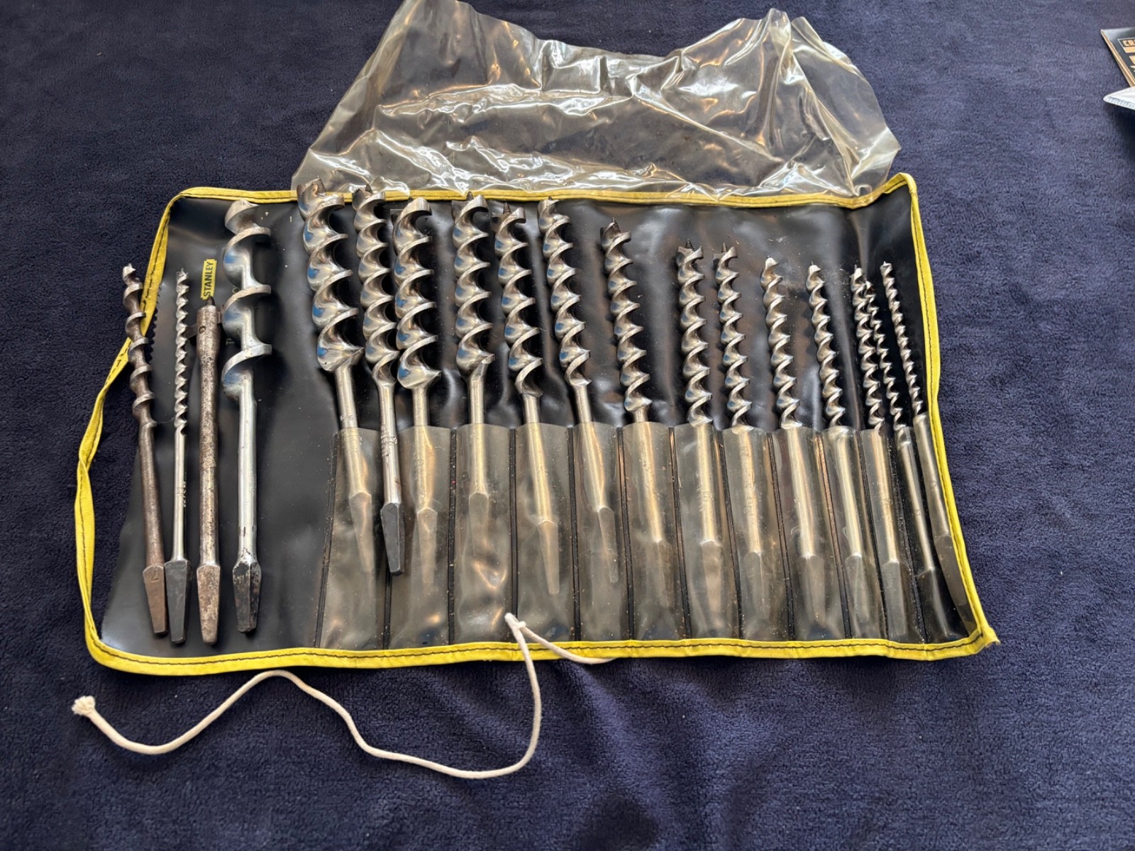 Vintage Stanley Russell Jennings Auger Set - 13 Pieces - Plus Extras