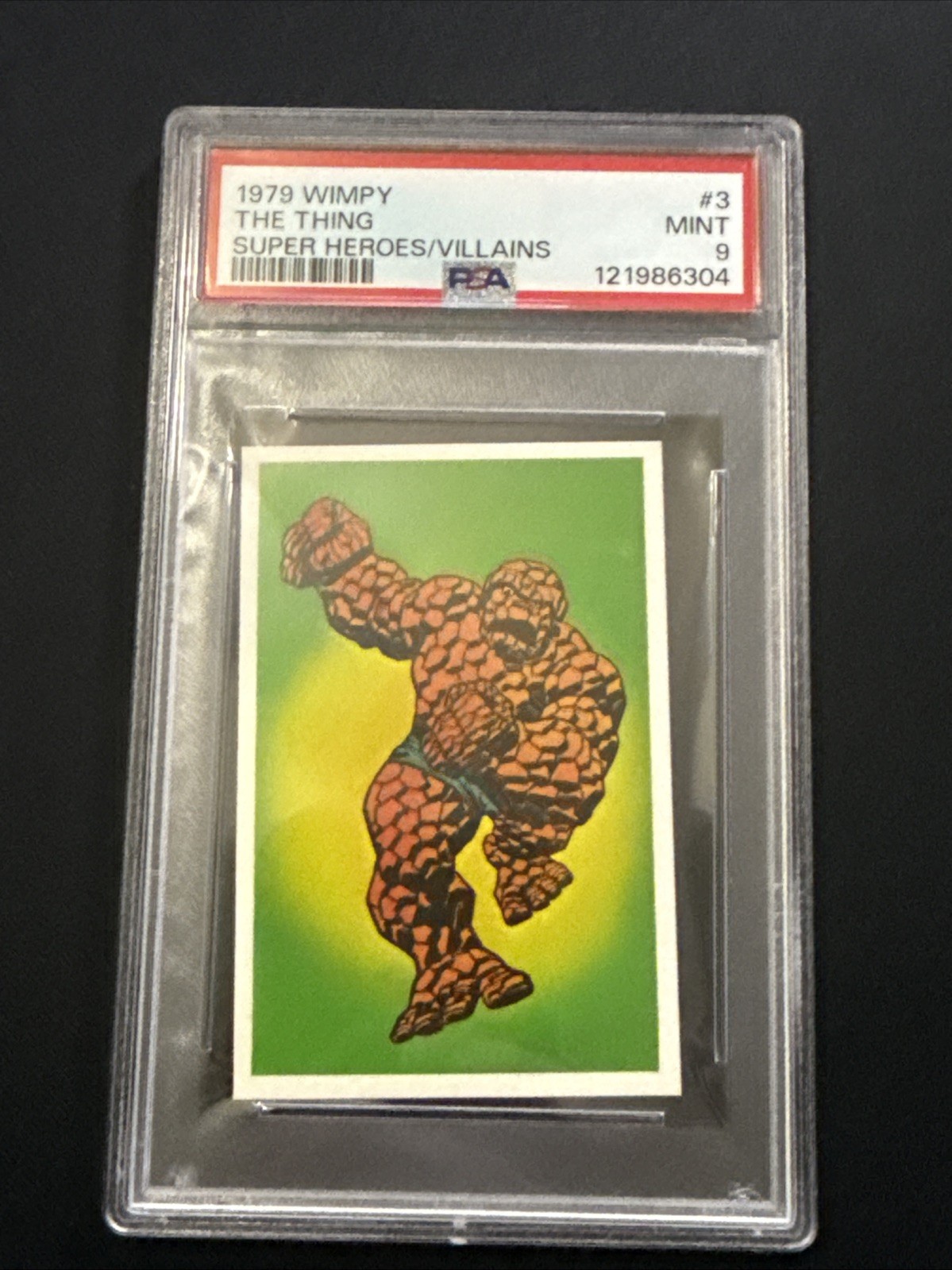 1979 Wimpy Super Heroes / Villains THE THING PSA 9 Marvel #3 Pop 14 none higher 1979 Wimpy Super Heroes / Villains THE THING PSA 9 Marvel #3 Pop 14 none higher