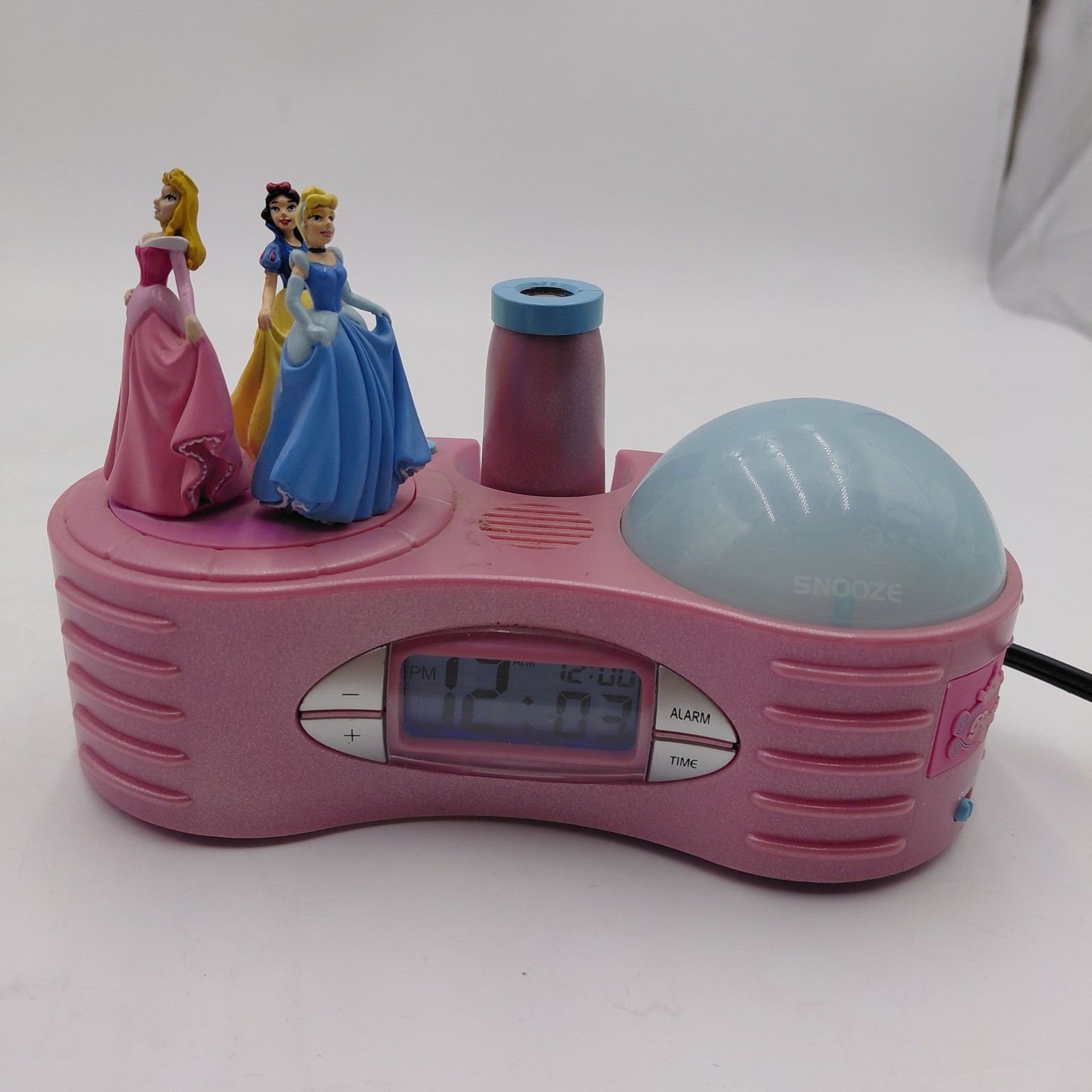 Disney Princess Projector Alarm Clock Pink 8DP069A Cinderella Snow White Aurora Disney Princess Projector Alarm Clock Pink 8DP069A Cinderella Snow White Aurora