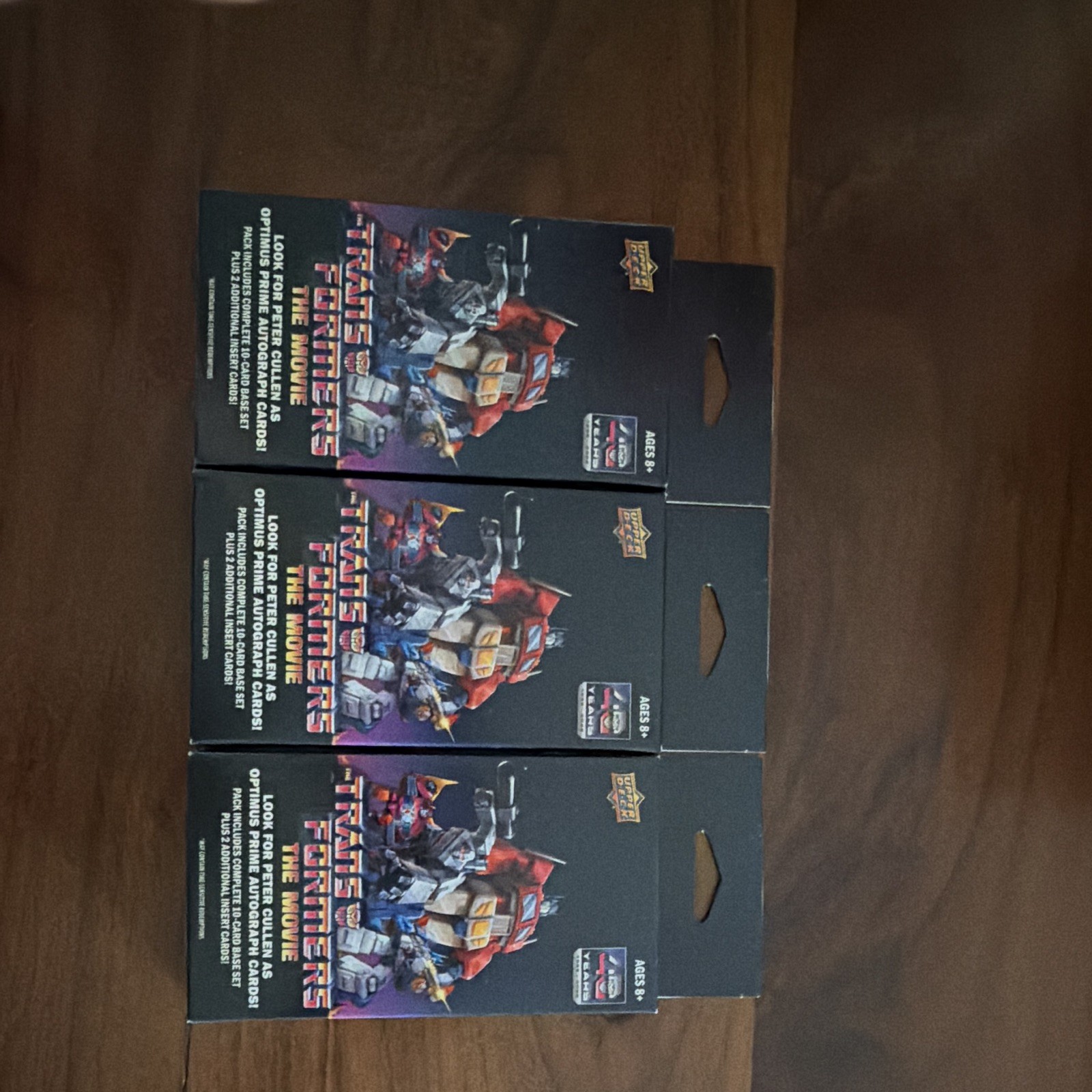 Upper Deck Transformers: The Movie Non-Sport Trading Cards 3 Packs Upper Deck Transformers: The Movie Non-Sport Trading Cards 3 Packs
