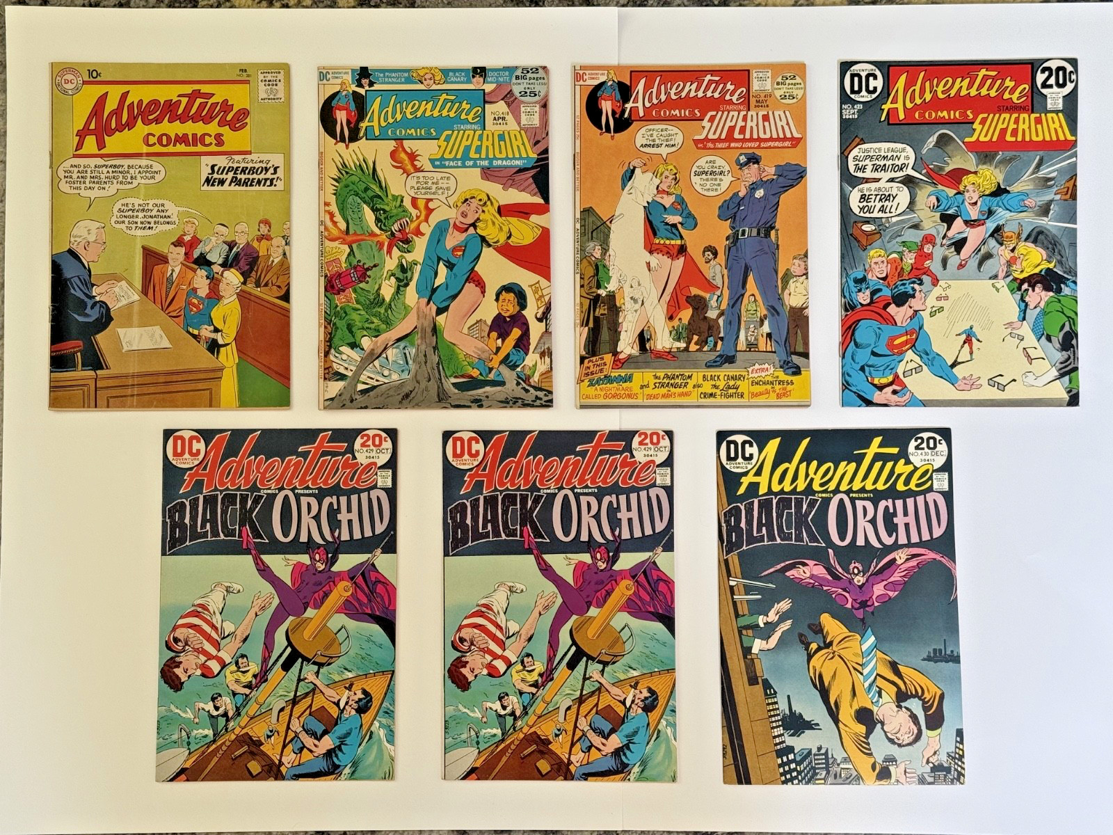 ADVENTURE COMICS (DC) - VINTAGE LOT OF 12 BOOKS - VF/+ - SILVER & BRONZE AGE ADVENTURE COMICS (DC) - VINTAGE LOT OF 12 BOOKS - VF/+ - SILVER & BRONZE AGE