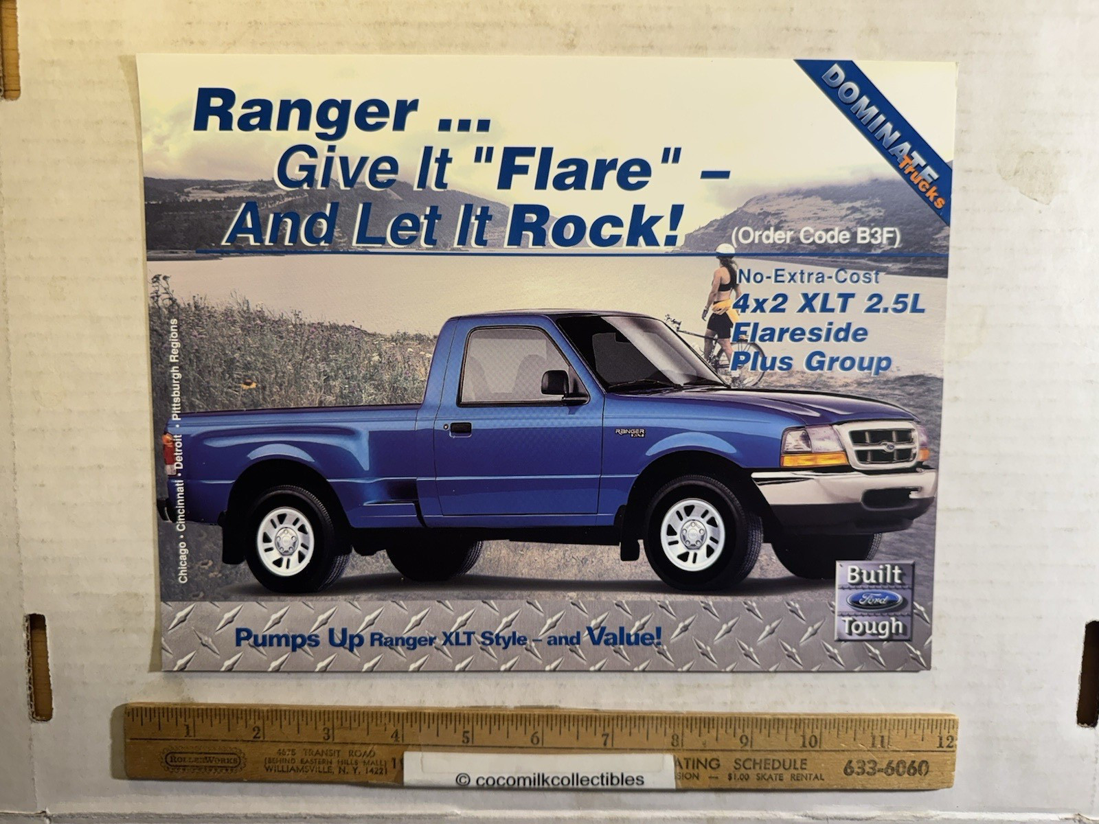 Vintage 1999 Ford Ranger 4x2 XLT 2.5L Flareside Plus Group Sales Brochure
