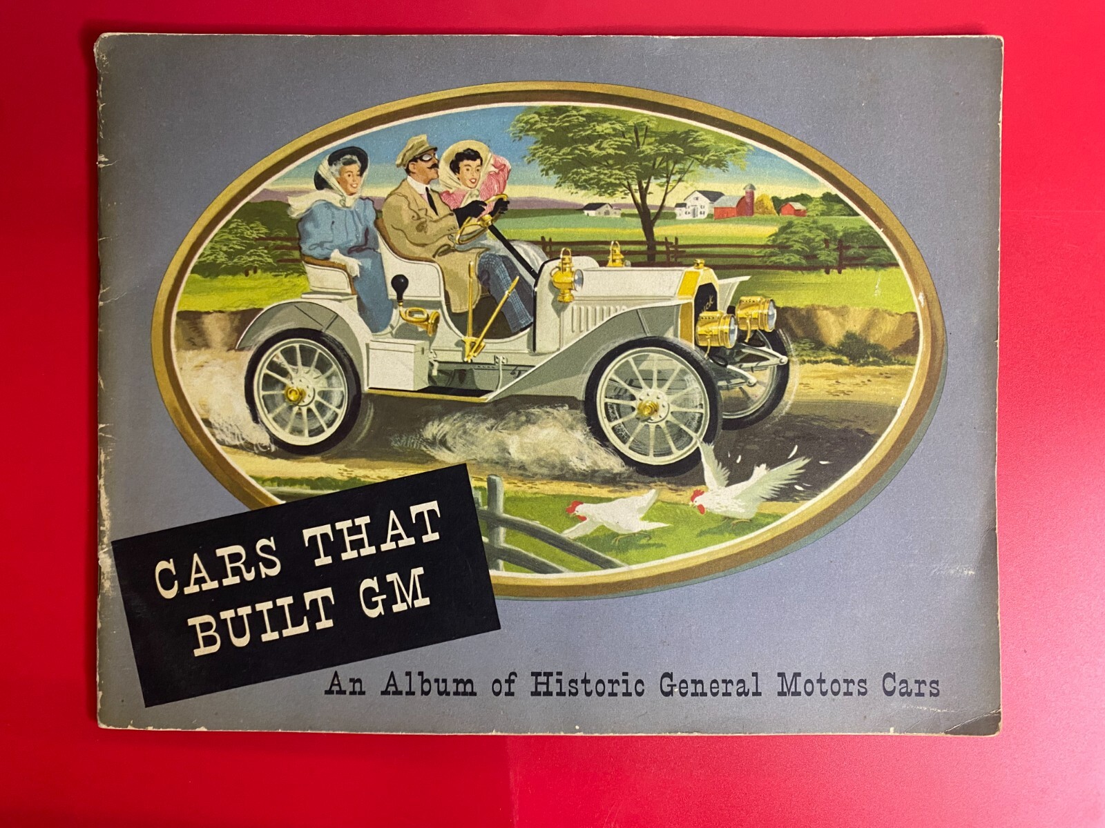 CARS THAT BUILT GM - 1950s Promo Book feat BRASS ERA Pontiac REO Cadillac Trucks