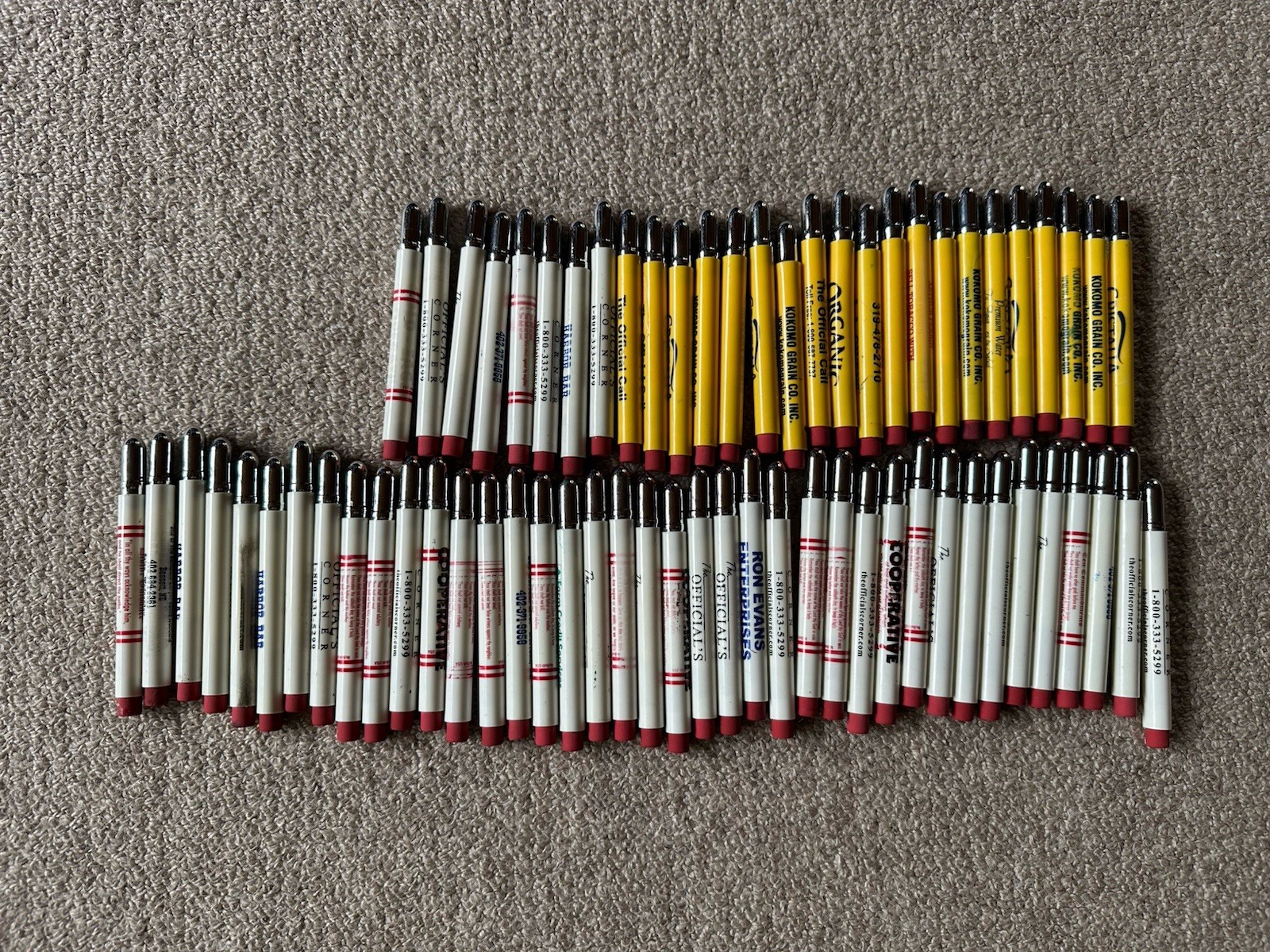 Large Lot of 67 Vintage Unused Advertising Bullet Pencils Farm Insurance Large Lot of 67 Vintage Unused Advertising Bullet Pencils Farm Insurance