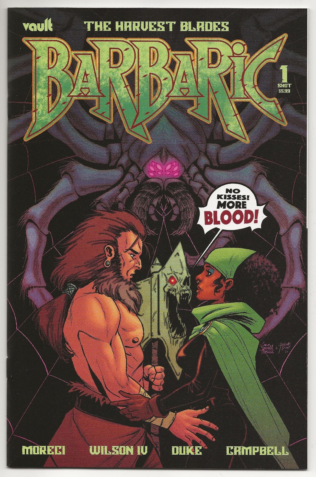 Vault Comics BARBARIC THE HARVEST BLADES #1 first printing 1:5 Howell variant Vault Comics BARBARIC THE HARVEST BLADES #1 first printing 1:5 Howell variant