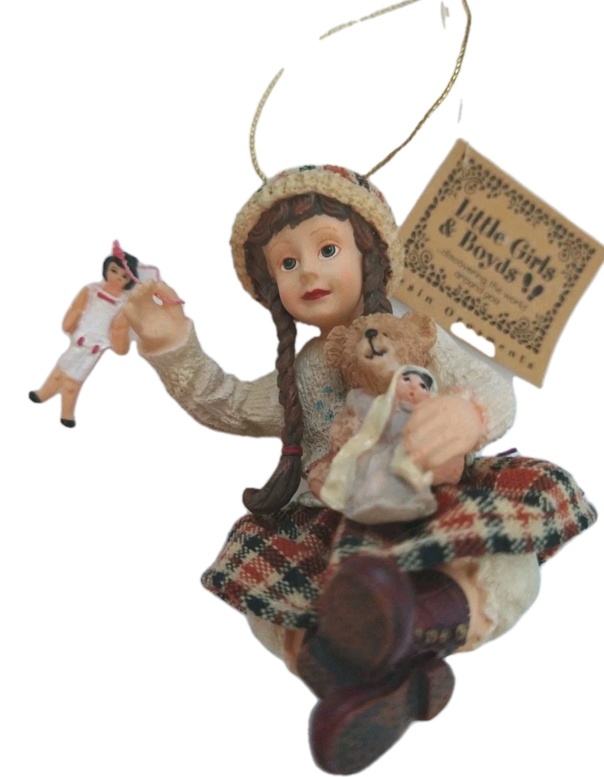 Boyd\'s Bears Ornament Holiday Seasonal Collectibles Little Girl Cassidy 46002