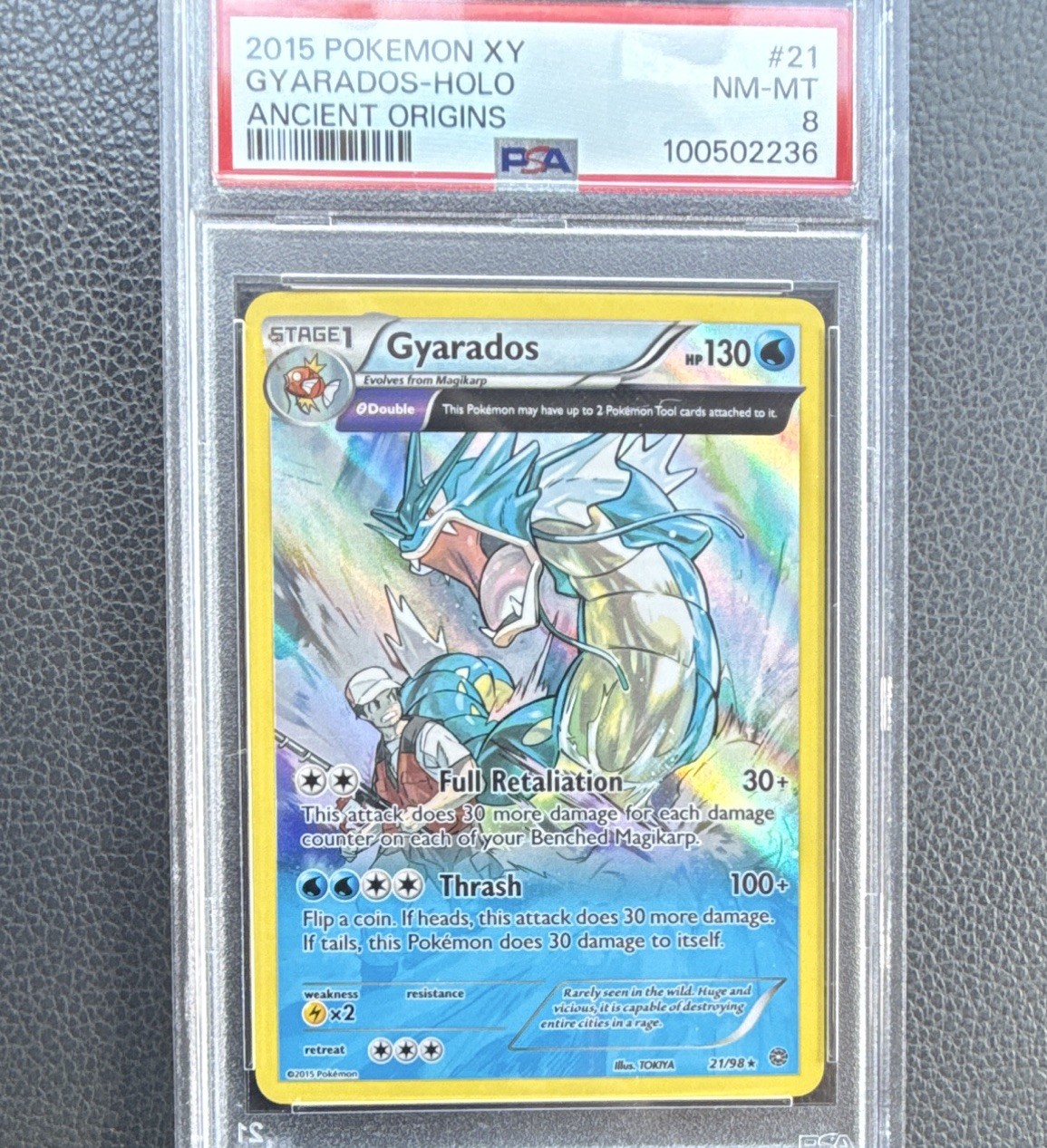 2015 Pokemon XY Gyarados Holo Ancient Origins