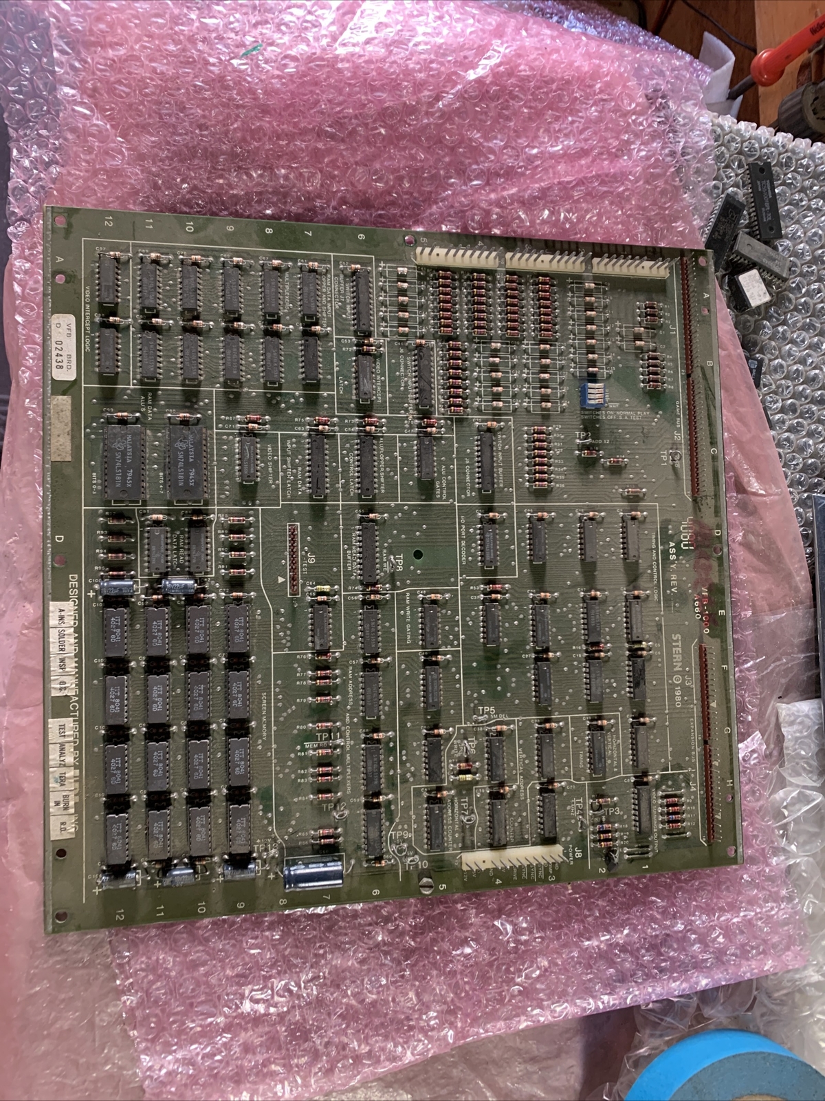 Untested Old Vintage Berzerk Stern Mpu Only ARCADE Video GAME PCB board C58a Untested Old Vintage Berzerk Stern Mpu Only ARCADE Video GAME PCB board C58a