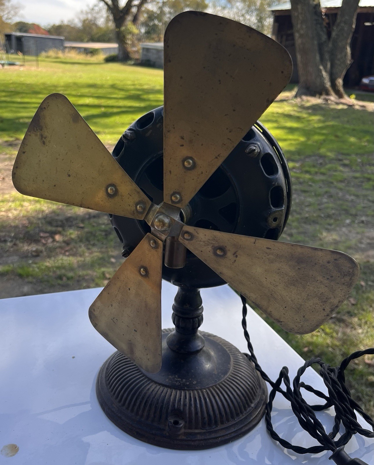 Antique General Electric Pancake Motor Fan As Is