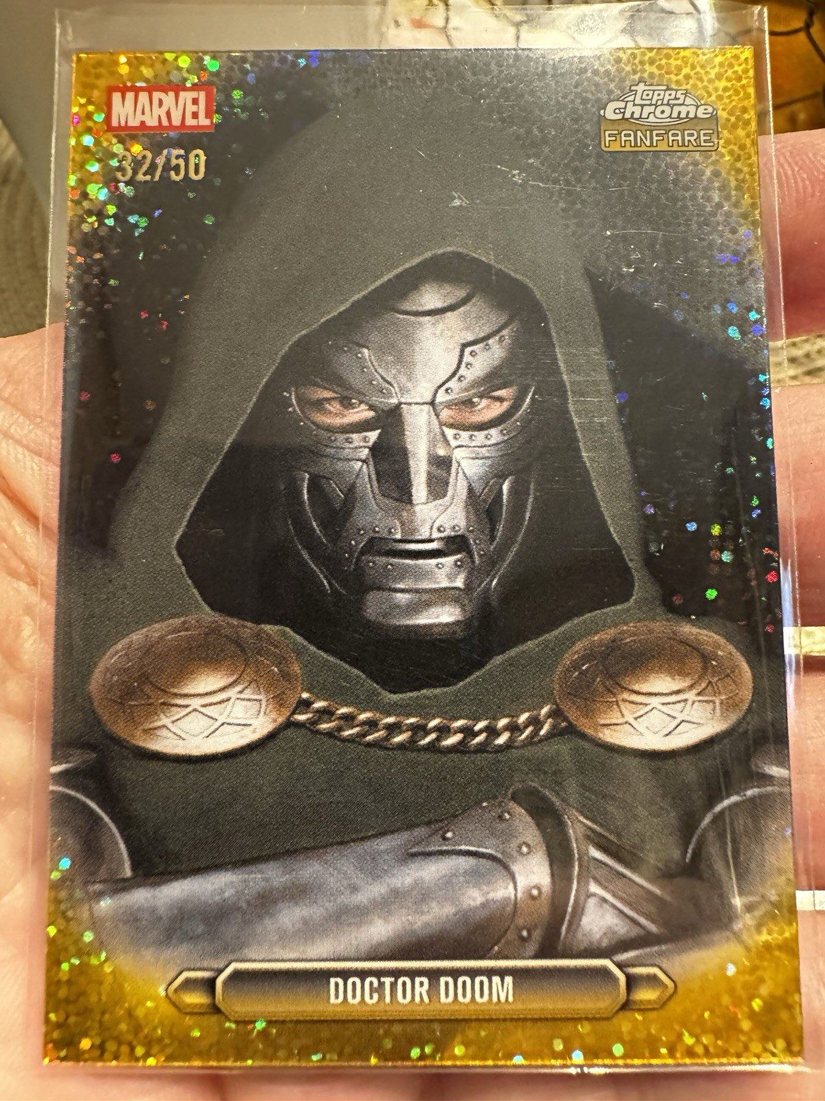 Topps 2026 Chrome Marvel Comics Doctor Doom Fanfare FF-13 Serial #/50
