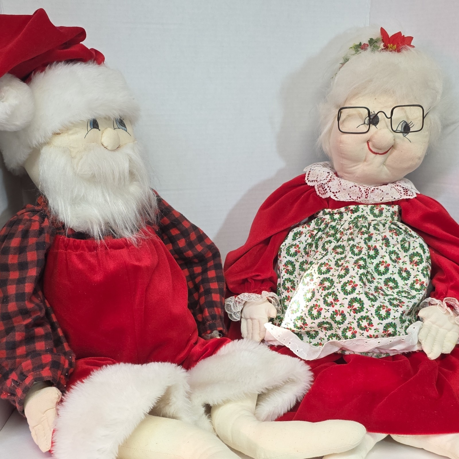 vintage mr & mrs santa claus