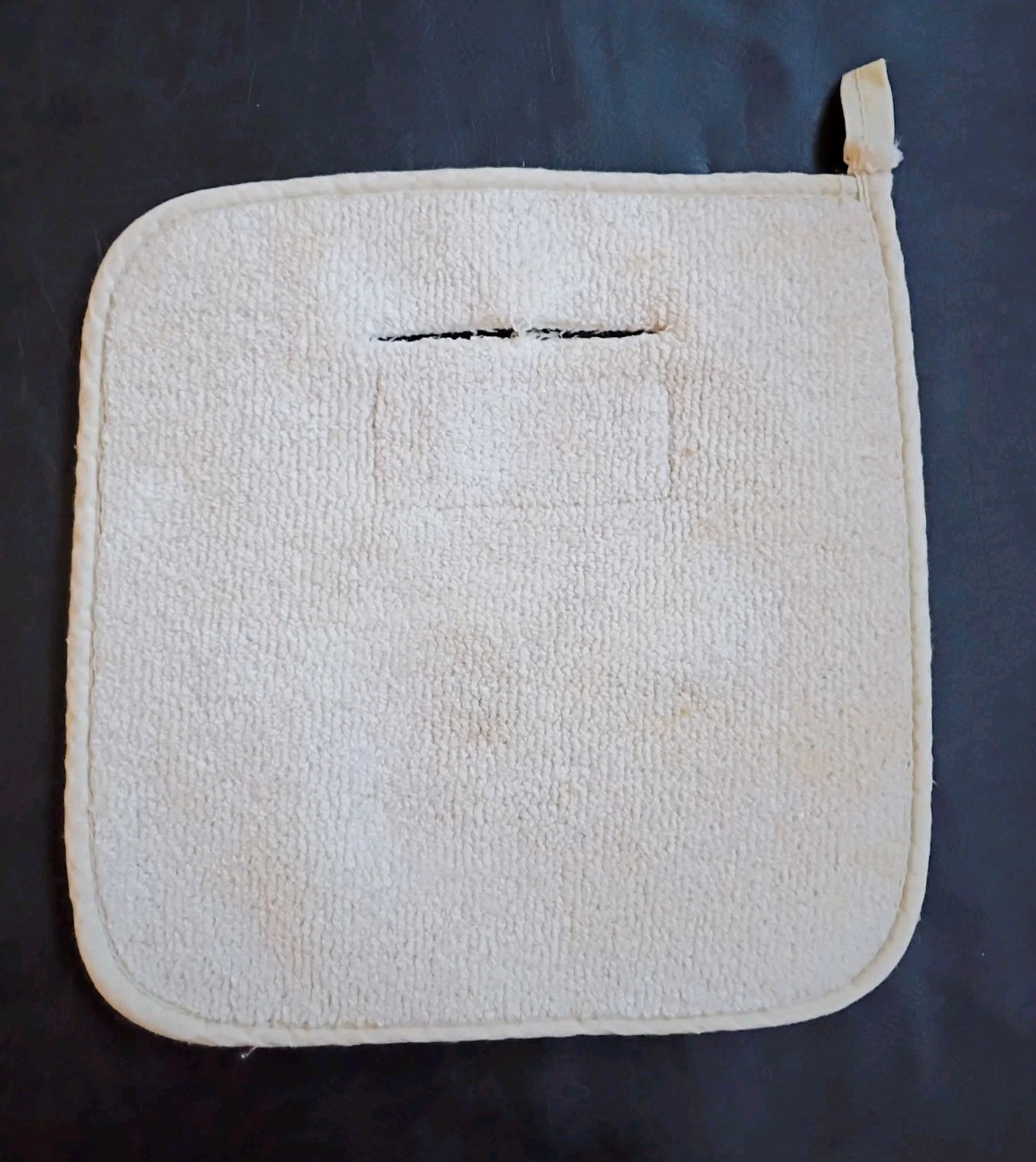 Vintage Pampered Chef Oven Pad Cream Beige Cotton Terry Cloth #1335 Hard To Find Vintage Pampered Chef Oven Pad Cream Beige Cotton Terry Cloth #1335 Hard To Find