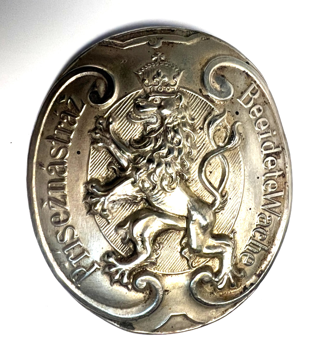 ANTIQUE Austro-Hungary Bohemian Sworn Guard Badge - Přísežná Beeidete - READ ANTIQUE Austro-Hungary Bohemian Sworn Guard Badge - Přísežná Beeidete - READ