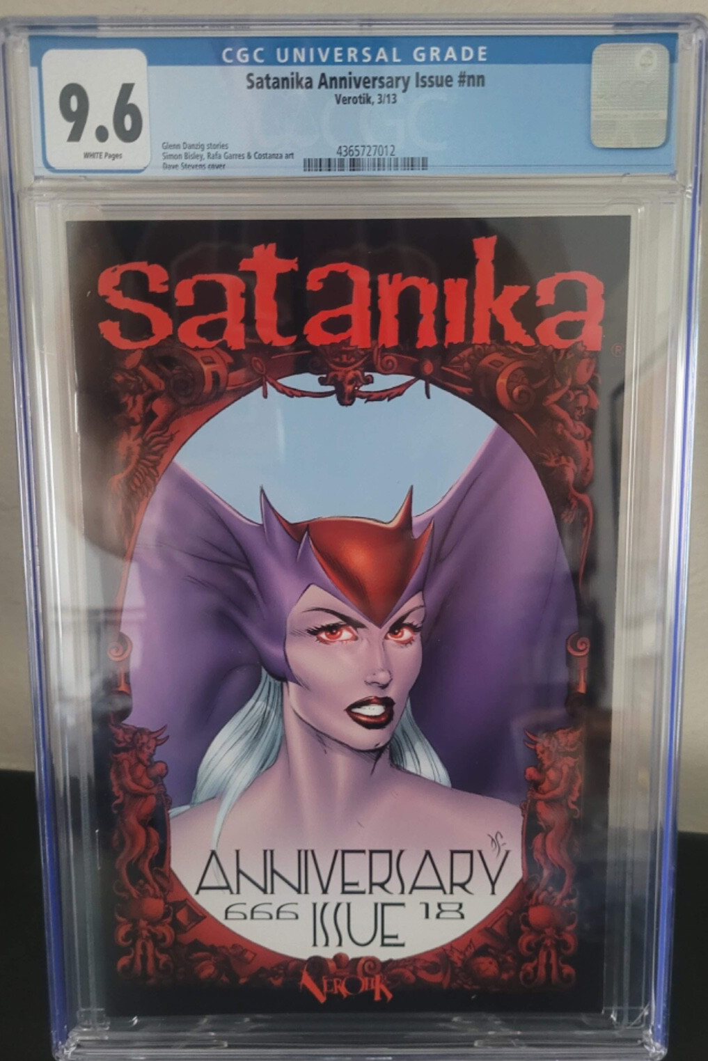SATANIKA ANNIVERSARY ISSUE #nn CGC 9.6 GRADED 2013 VEROTIK DAVE STEVENS COVER