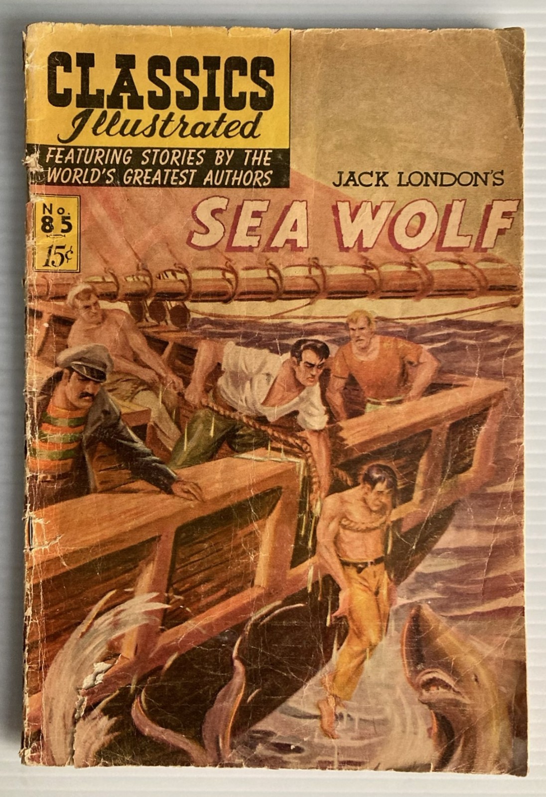 CLASSICS ILLUSTRATED #85 Jack London\'s SEA WOLF  (1951)
