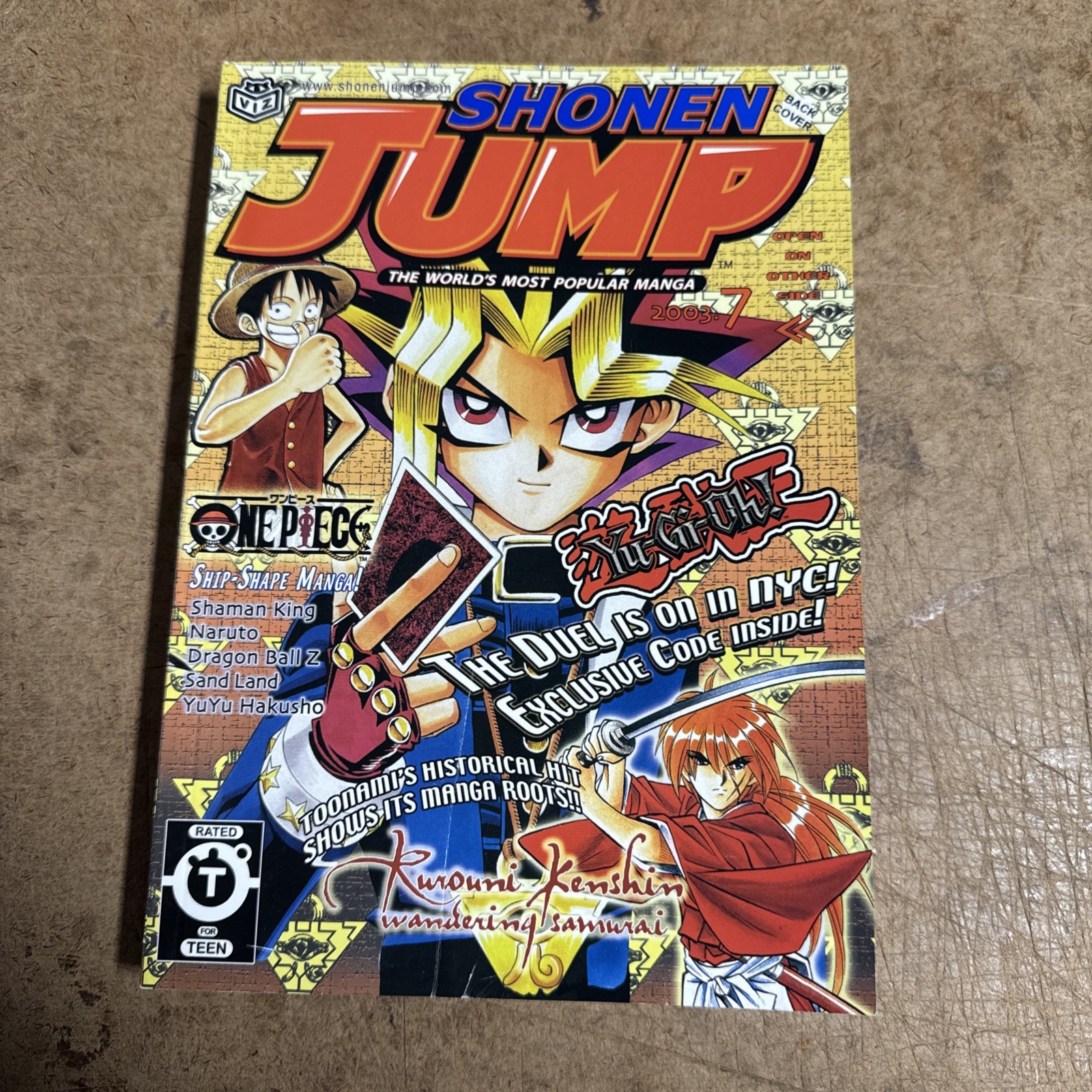Collectible Shonen Jump July 2003 Volume 1 Issue 7 Manga Magazine 