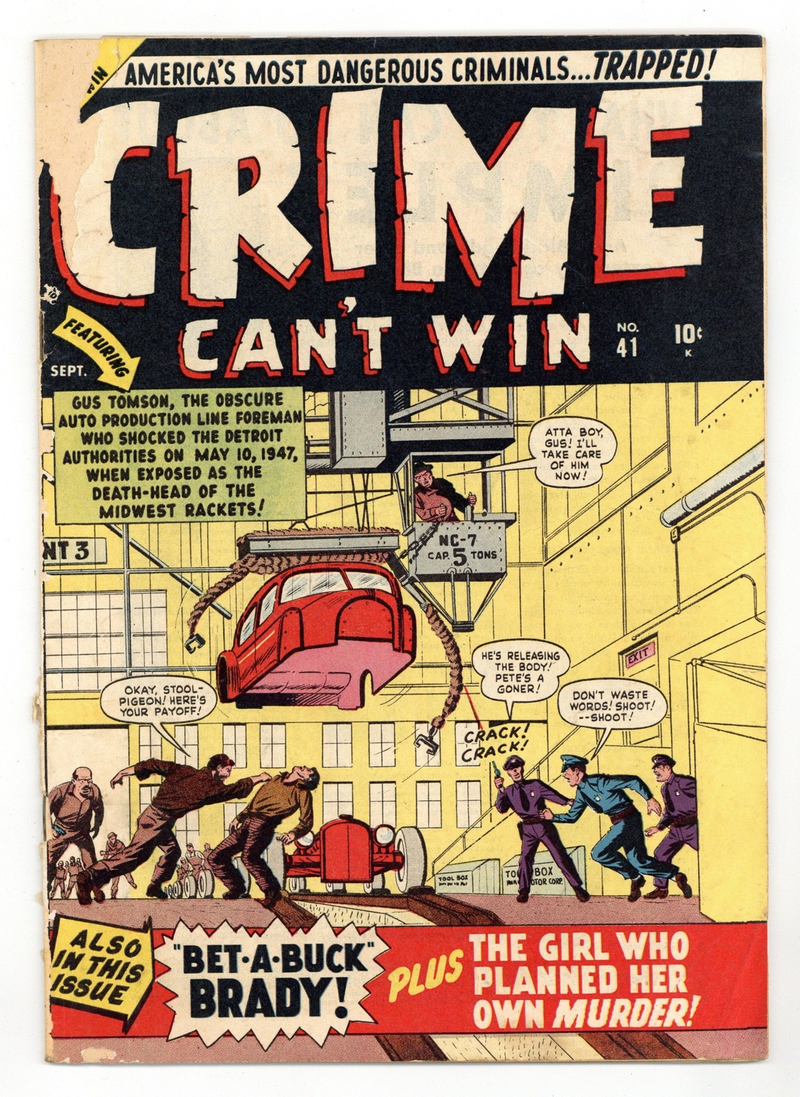 Crime Can\'t Win #41 FR 1.0 1950