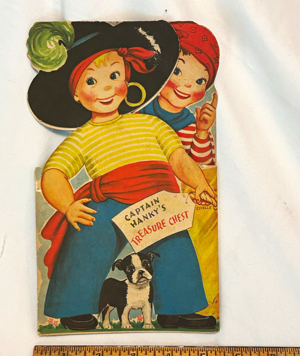 Vintage Fold-Out Pirates Greeting Card “Three Happy Bold Pirates” Treasure Chest Vintage Fold-Out Pirates Greeting Card “Three Happy Bold Pirates” Treasure Chest