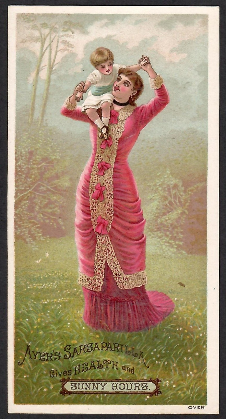 VICTORIAN TRADE CARD~AYER'S COMPOUND CONCENTRATED EXTRACT OF SARSAPARILLA VICTORIAN TRADE CARD~AYER'S COMPOUND CONCENTRATED EXTRACT OF SARSAPARILLA