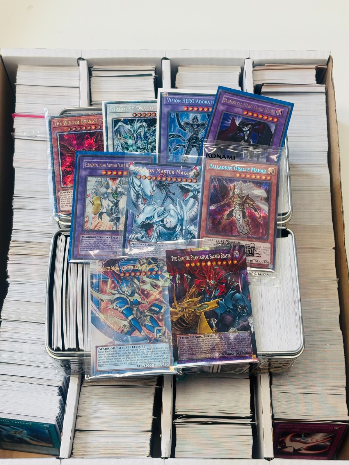 YUGIOH 5000 Card 200 Holo Minimum Common MEGA COLLECTION SALE Joblot Bundle QCR