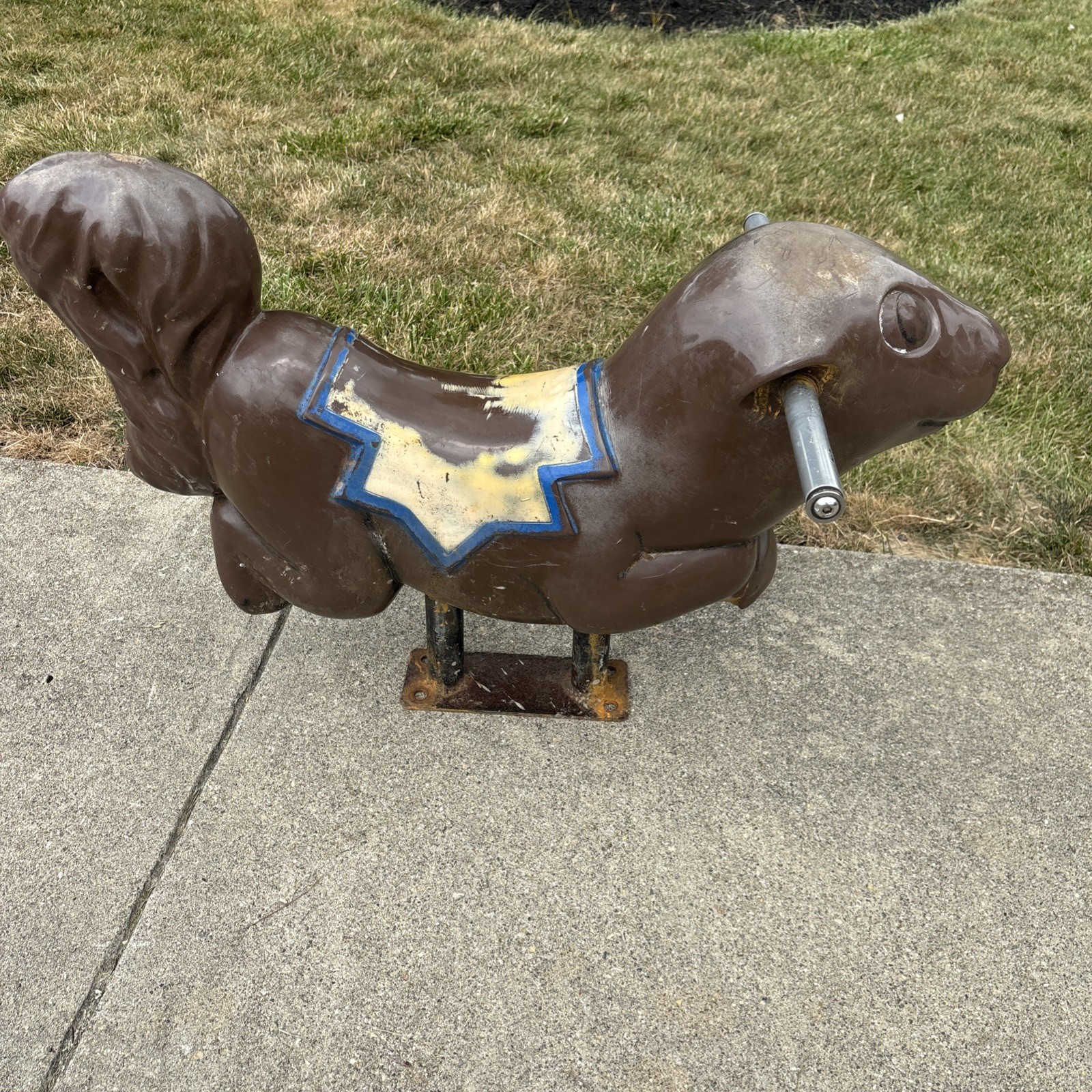 Vintage Miracle Equipment Co Playground Squirrel, Beaver, Chipmunk Ride On