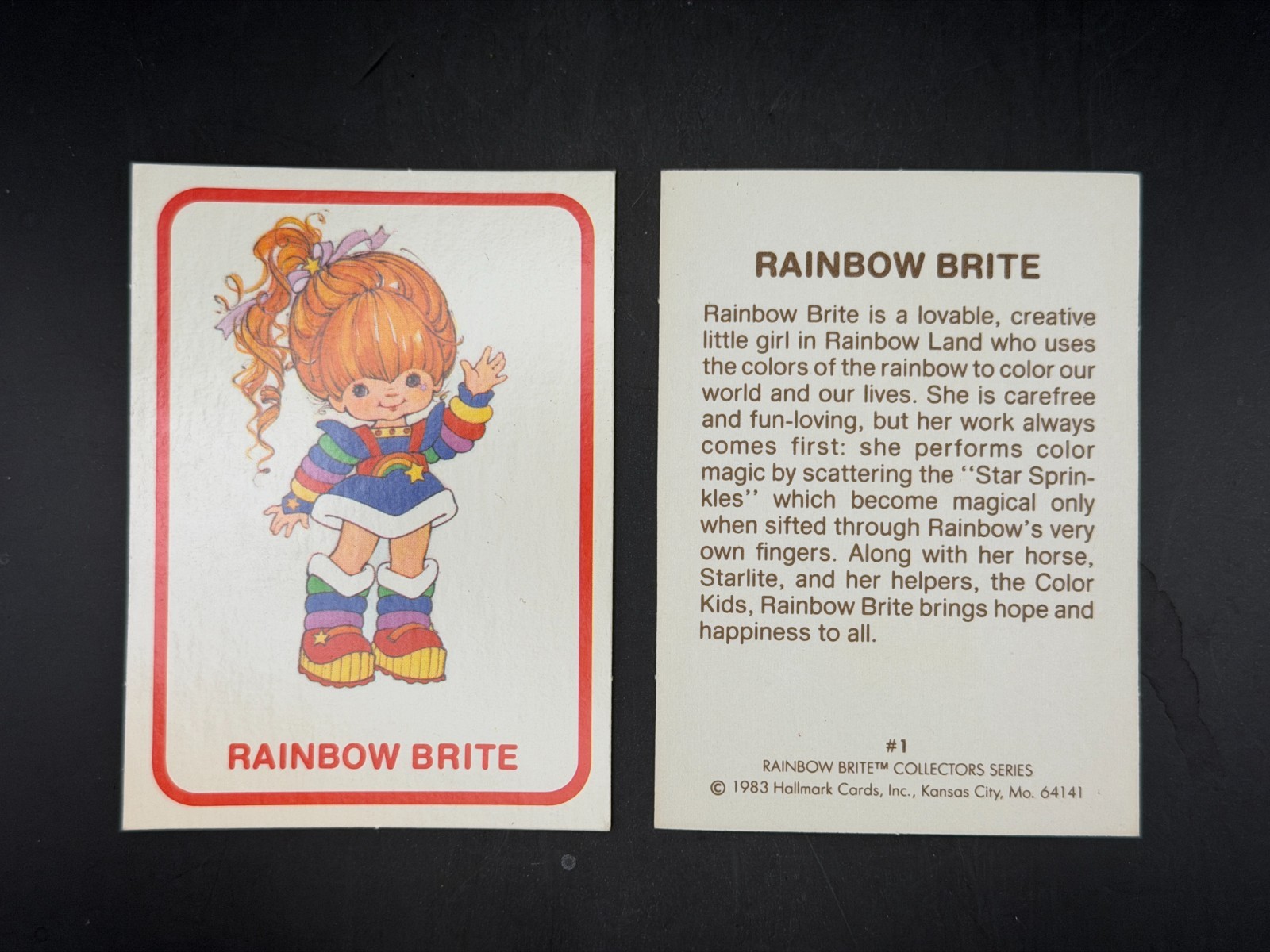 Vintage 1983 RAINBOW BRITE Collectors Series Trading Cards Hallmark YOU PICK Vintage 1983 RAINBOW BRITE Collectors Series Trading Cards Hallmark YOU PICK