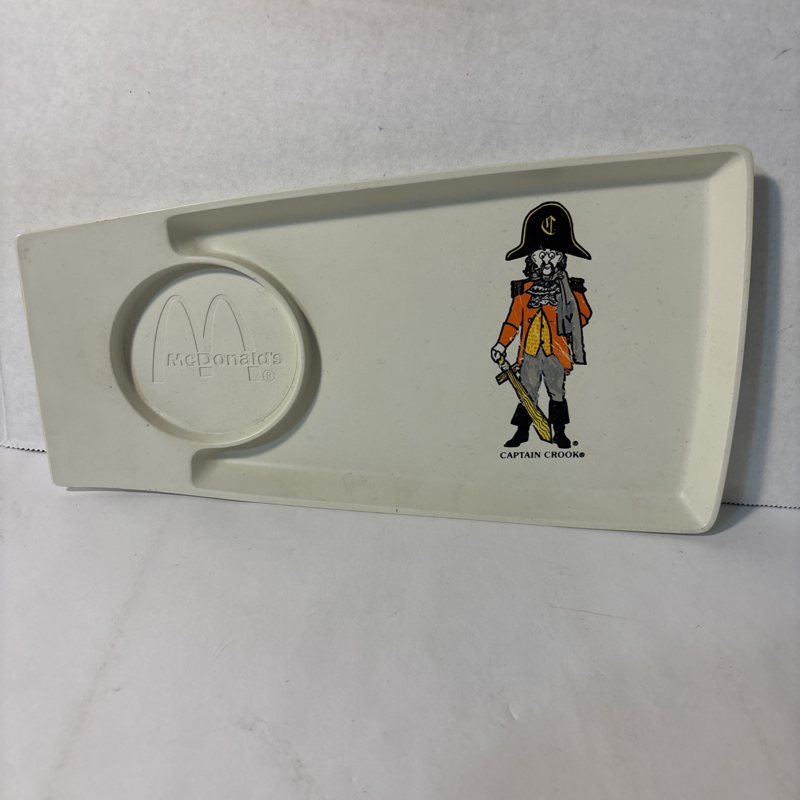 Vtg 1970s McDonald\'s “Captain Crook” Happy Meal Drink Holder Serving Tray Plate