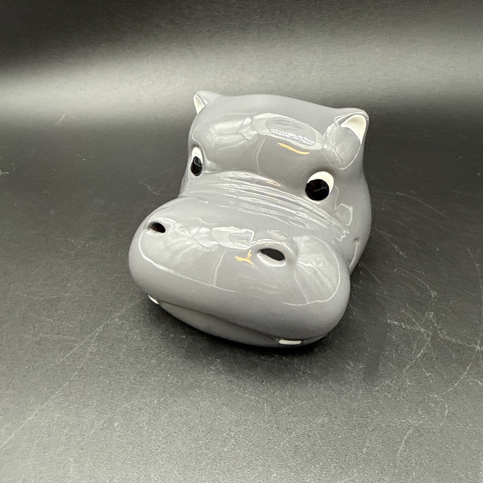 Bradshaw International Ceramic Whimsical Grey Hippo Ashtray Or Incense Holder Bradshaw International Ceramic Whimsical Grey Hippo Ashtray Or Incense Holder