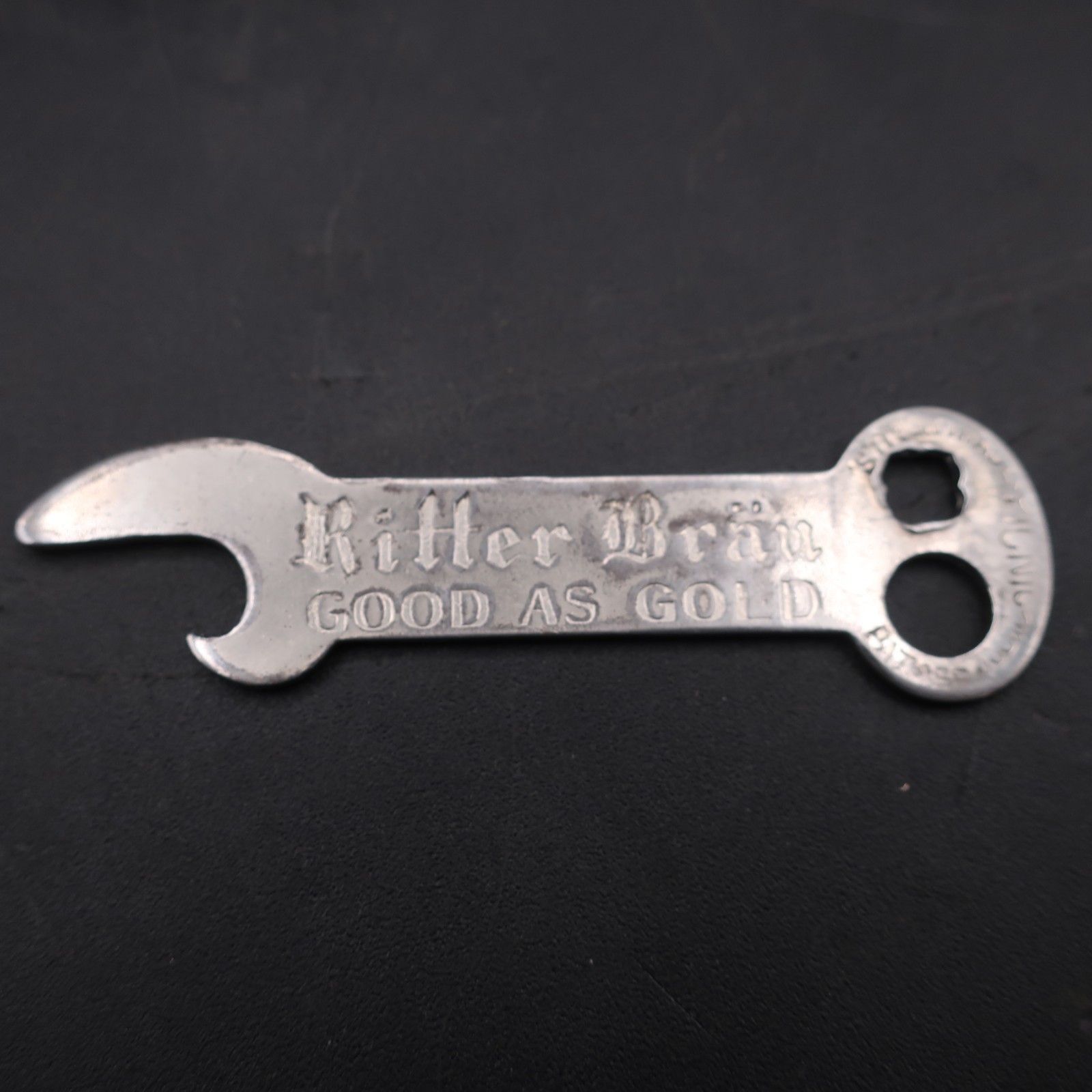 1910s Ritter Brau Beer Hastings Nebraska Brewing Key Bottle Opener Pre Pro 4