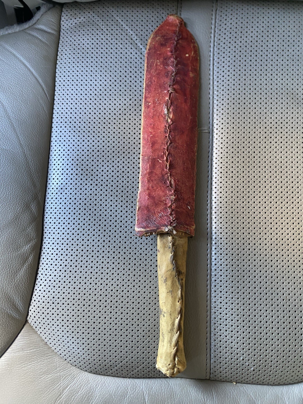 VTG African Maasai Seme Short Sword Dagger Ol Alem Kenya Tribal Hunting Knife