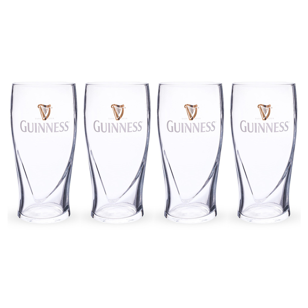 Guinness 4pk Embossed Pint Glass Set 20oz **New With Minor Factory Scratches** Guinness 4pk Embossed Pint Glass Set 20oz **New With Minor Factory Scratches**