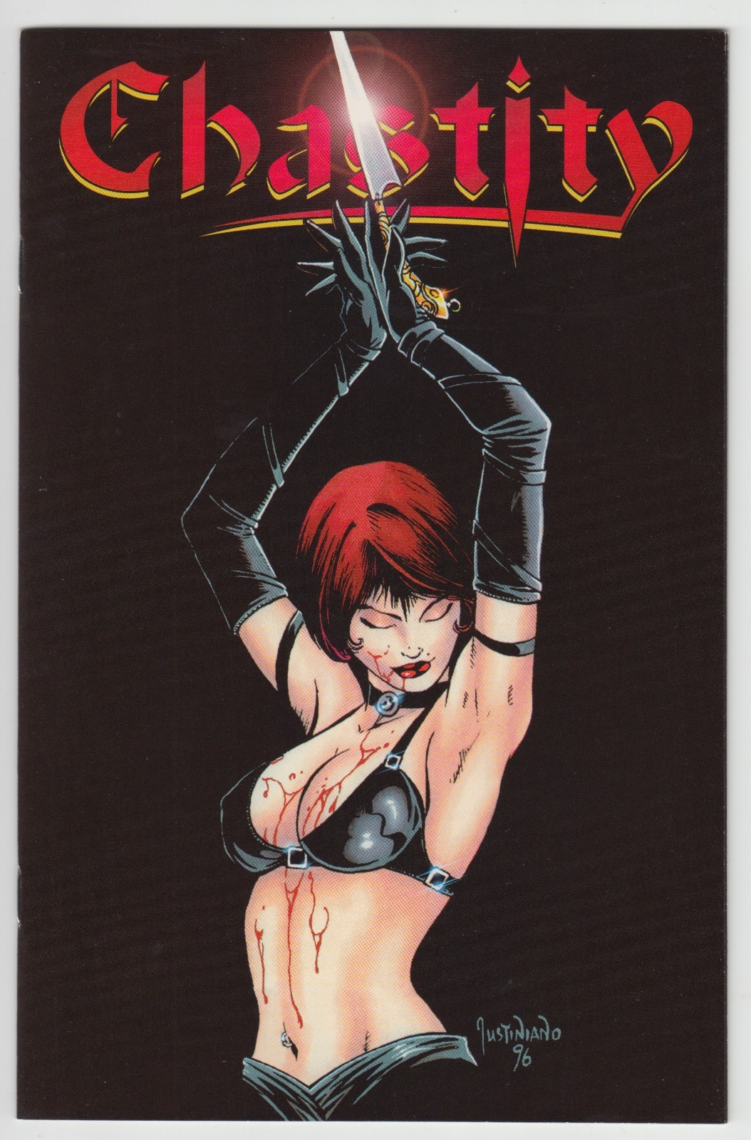 Chastity: Theatre of Pain #1 NM- Onyx Premium Edition Variant Chaos Comics 1997