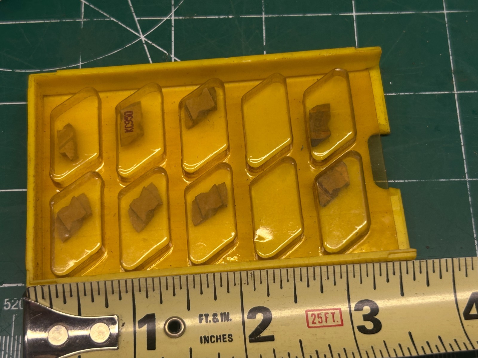MACHINIST HmDrcB TOOL LATHE MILL Kennametal Carbide Inserts NTF2R KC950