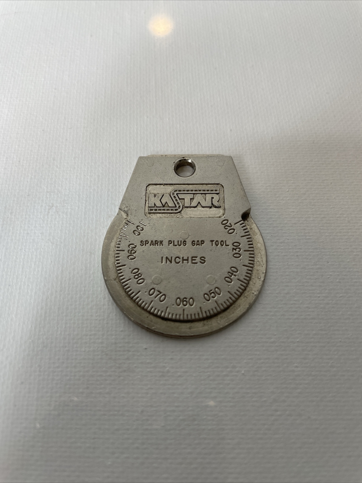 Vintage Kastar Spark Plug Gap Tool Gauge for Keychain Car Motorcycle Inch/Milli
