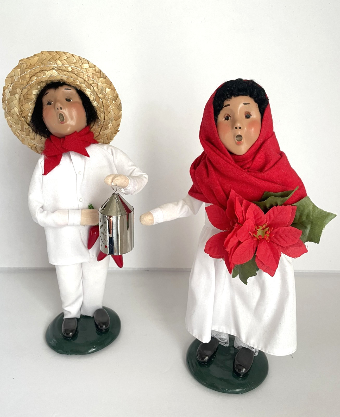 Vtg 1997 Byers Choice Carolers 2 Children of the World Mexican Boy /Girl 10\