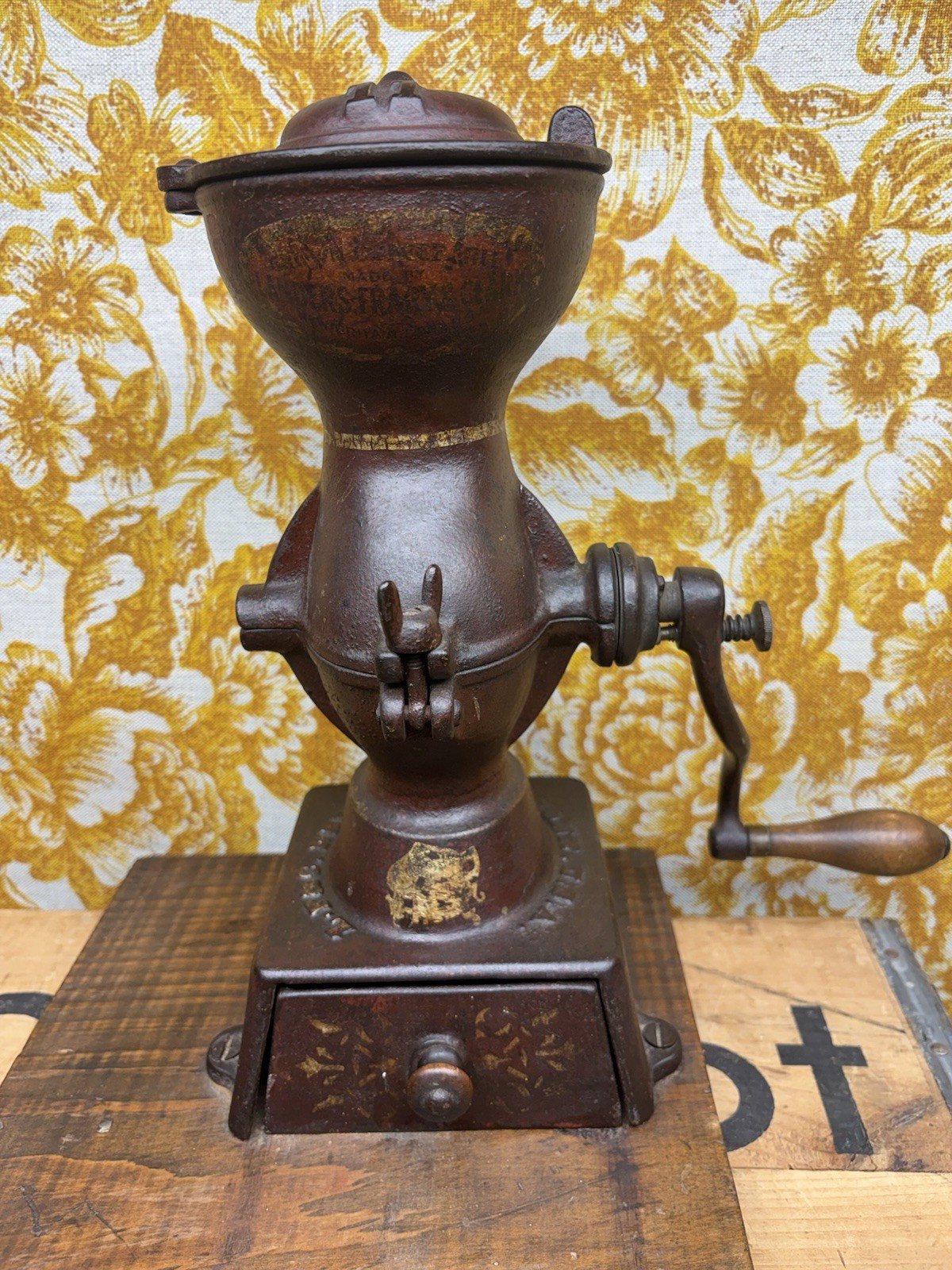 Antique Cast Iron Coffee Grinder Landers Frary and Clark Number 11 As Is