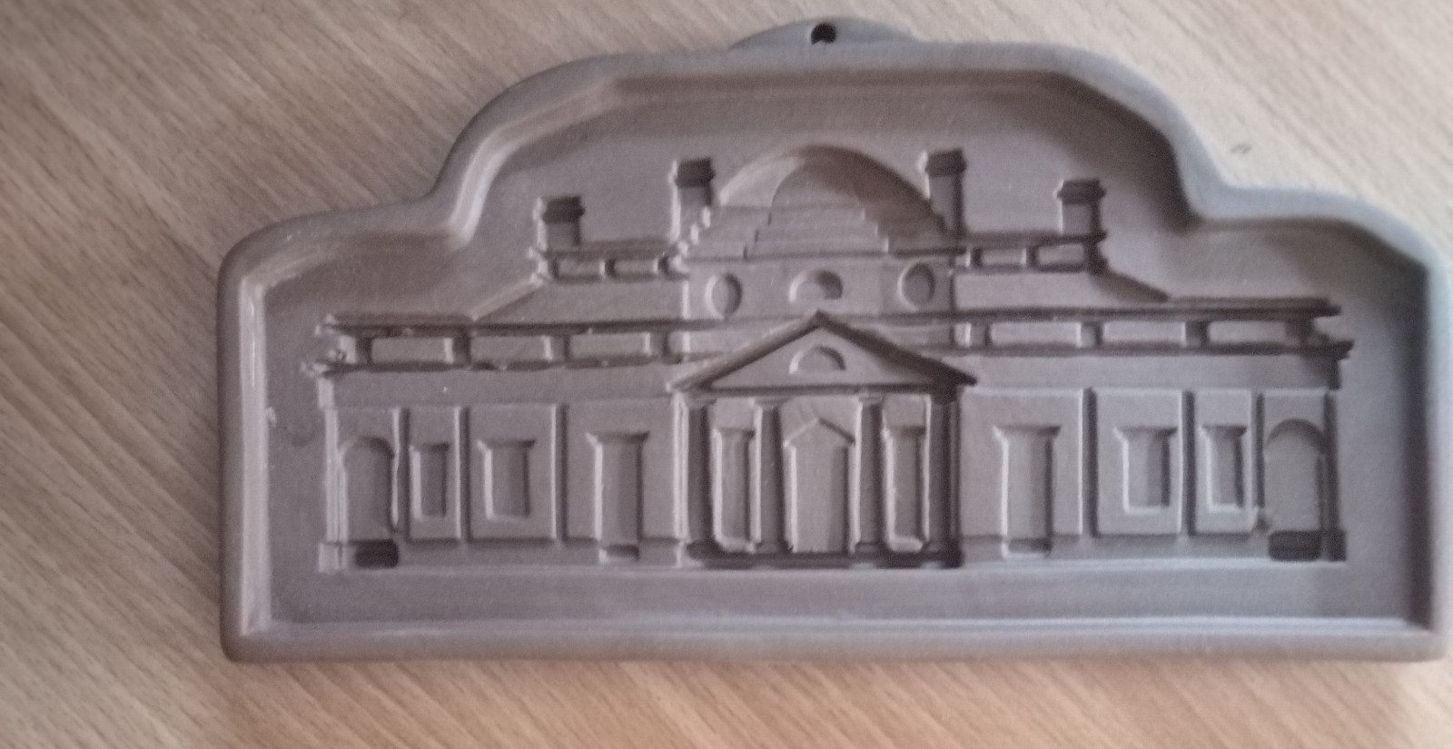 VTG HARTSTONE Stoneware Cookie Mold 1983 Monticello Building Pottery RARE USA VTG HARTSTONE Stoneware Cookie Mold 1983 Monticello Building Pottery RARE USA