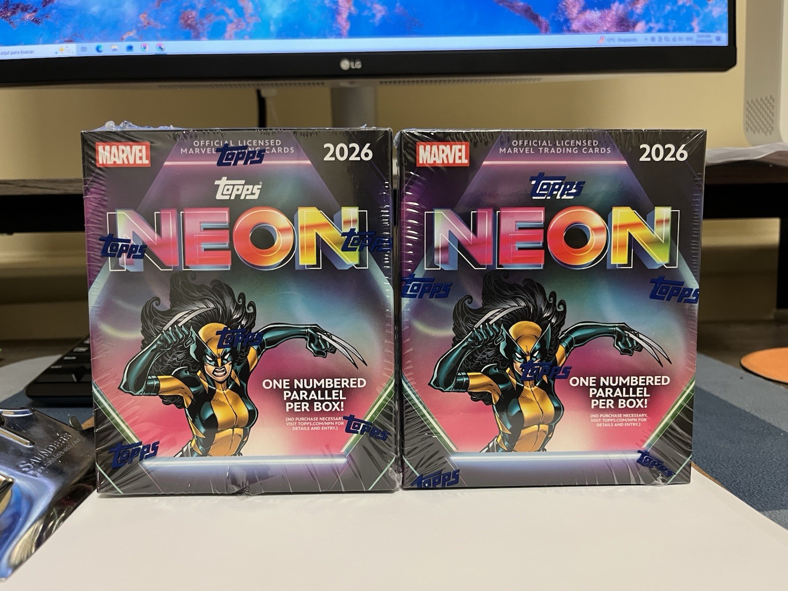 🔥 Topps 2026 Marvel NEON Mega Box - in hand - new/sealed - quick shipping X 2 🔥 Topps 2026 Marvel NEON Mega Box - in hand - new/sealed - quick shipping X 2